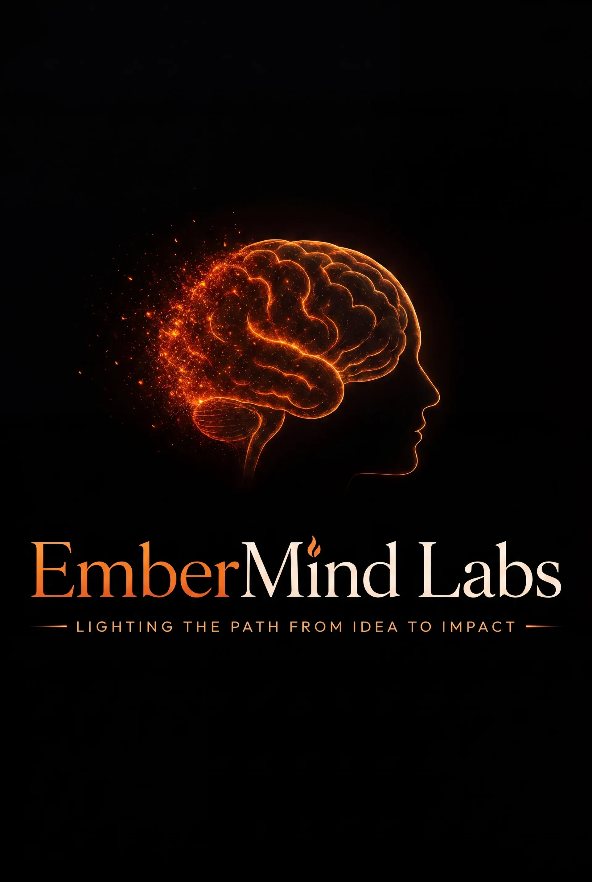 EmberMind Labs logo — an ember brain igniting a profile
